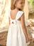 Girls’ Cotton Broderie Anglaise Dress white - vertbaudet enfant 