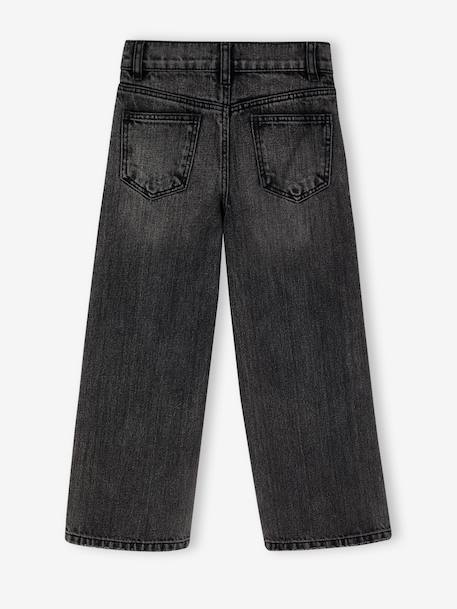 NARROW Hip, MorphologiK Wide-Leg Jeans for Girls deep blue+denim grey+light blue+medium blue - vertbaudet enfant 
