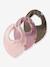Lot de 3 bavoirs pour bébé fille NBFYVETTE NAME IT, forme triangulaire rosy - vertbaudet enfant 