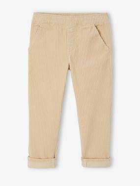 Garçon-Pantalon en velours côtelé garçon facile à enfiler
