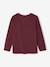 Long-sleeved T-shirt for boys bordeaux red+marl white+slate grey - vertbaudet enfant 
