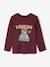 Long-sleeved T-shirt for boys bordeaux red+marl white+slate grey - vertbaudet enfant 