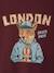 Long-sleeved T-shirt for boys bordeaux red+marl white+slate grey - vertbaudet enfant 
