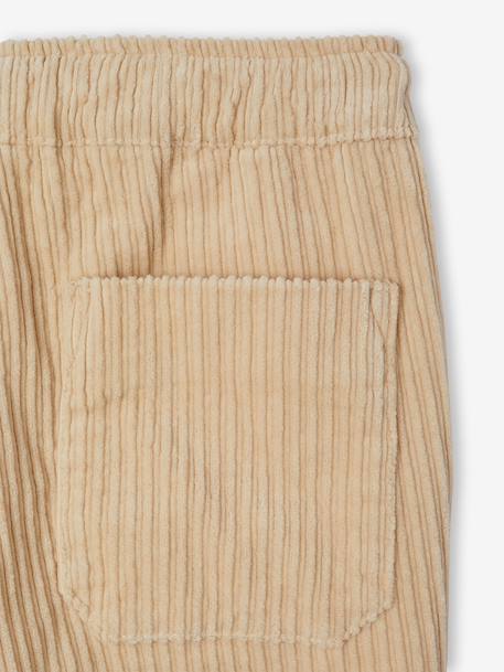 Corduroy Trousers, Easy to Slip On, for Boys beige+navy blue+slate blue - vertbaudet enfant 