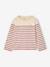 Long Sleeve Striped Top for Girls plum+striped blue - vertbaudet enfant 