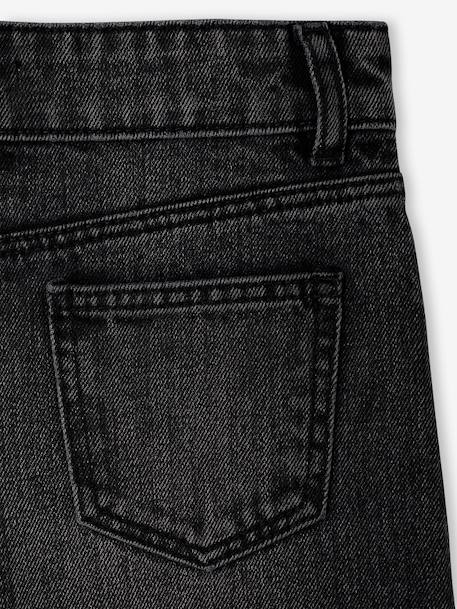 Wide-Leg MorphologiK Jeans for Girls, Medium Hip deep blue+denim grey+light blue+medium blue - vertbaudet enfant 