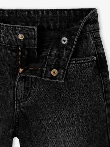 Wide-Leg MorphologiK Jeans for Girls, Medium Hip deep blue+denim grey+light blue+medium blue - vertbaudet enfant 
