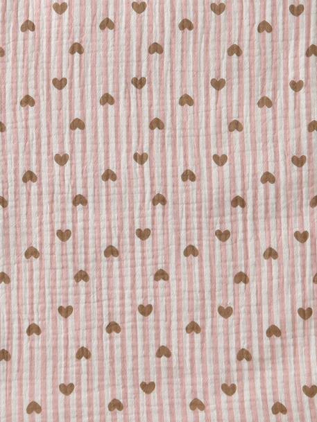 Blanket + Pillow for Dolls, in Cotton Gauze caramel+printed pink+rose+White+yellow - vertbaudet enfant 