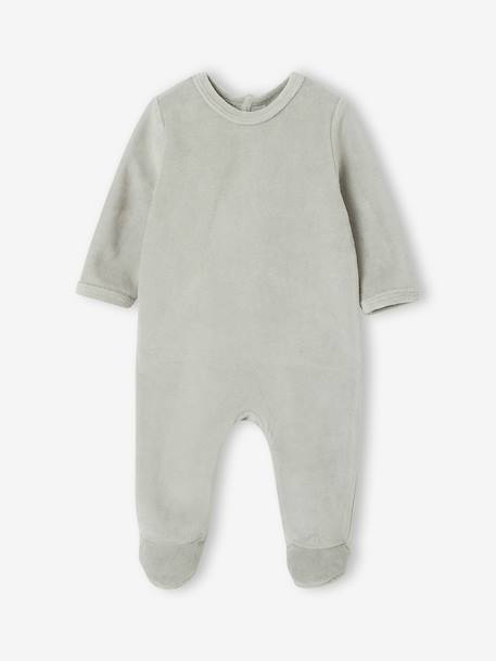 Lot de 3 dors bien bébé ouverture dos beige chiné+gris chiné+vert sauge - vertbaudet enfant 