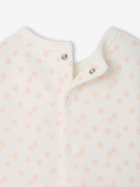 Pack of 3 baby sleepsuits with back opening marl beige+marl grey+sage green - vertbaudet enfant 