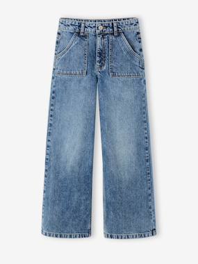 Fille-Jean large poches charpentier fille