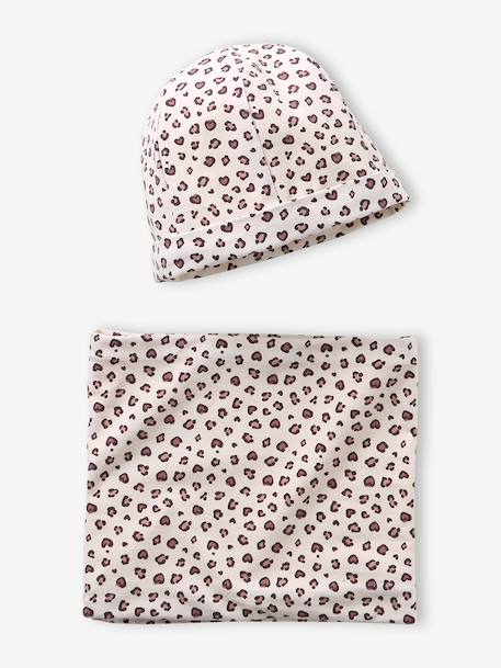 Hat and snood set for girls beige - vertbaudet enfant 