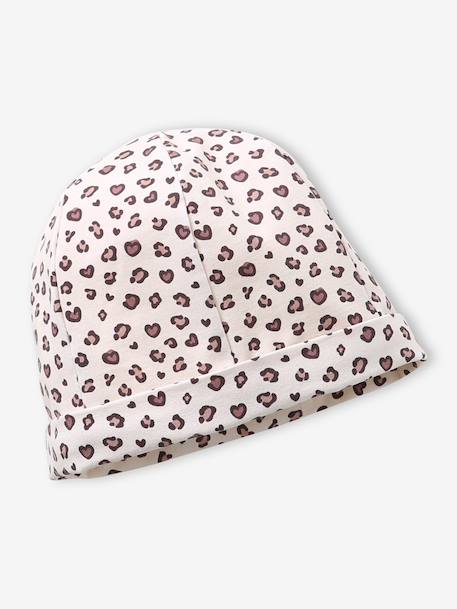 Ensemble fille bonnet et snood jersey beige - vertbaudet enfant 