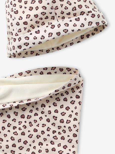 Hat and snood set for girls beige - vertbaudet enfant 