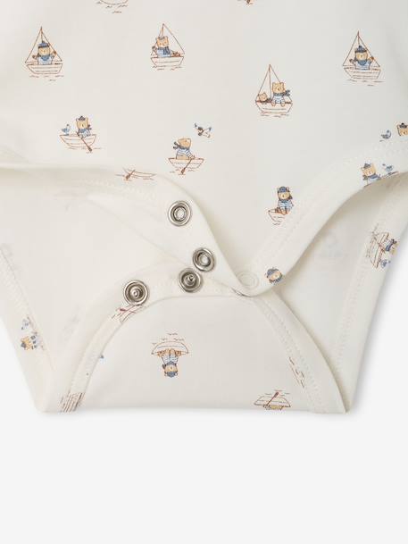 Pack of 2 roll-neck bodysuits for baby ecru - vertbaudet enfant 