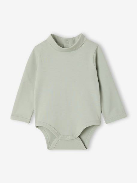 Pack of 2 roll-neck bodysuits for baby ecru - vertbaudet enfant 