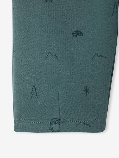 Pantalon large bébé garçon beige+vert émeraude - vertbaudet enfant 
