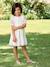 Bohemian girl's dress with lace sleeves white - vertbaudet enfant 