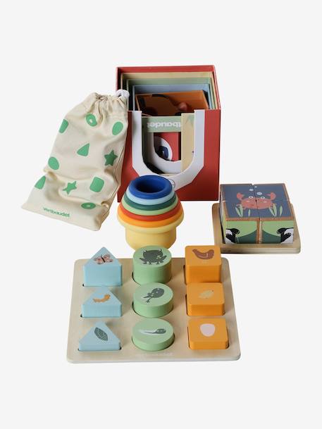 Discovery set: FINE MOTOR SKILLS, BALANCE AND EARLY REASONING in FSC® wood multicoloured - vertbaudet enfant 