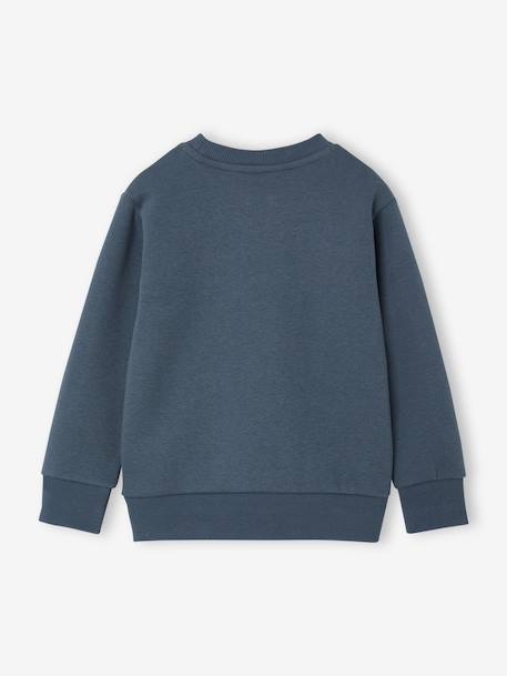 Sweatshirt with front print for boys marl red+marl white+night blue - vertbaudet enfant 
