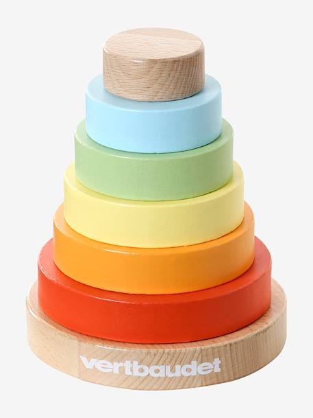 Coffret 5 jouets d’éveil bois FSC® multicolore - vertbaudet enfant 