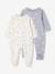 Pack of 2 baby sleepsuits with back opening sky blue - vertbaudet enfant 