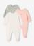 Lot de 3 dors bien bébé ouverture dos beige chiné+gris chiné+vert sauge - vertbaudet enfant 