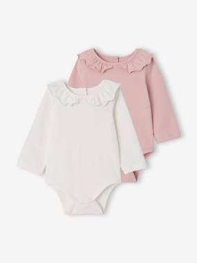 Bébé-Lot de 2 bodies naissance manches longues à col