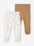 Lot de 2 pantalons naissance à pieds cappuccino - vertbaudet enfant 