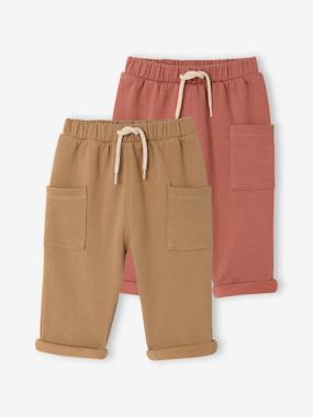Bébé-Pantalon, jean-Lot de 2 pantalons bébé garçon