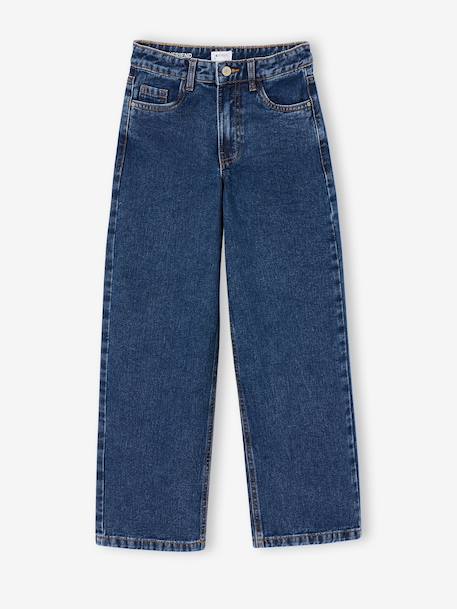 Loose-Fit Jeans for Girls, JONEN deep blue+denim grey+medium blue - vertbaudet enfant 