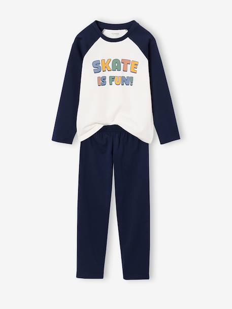 Pack of 2 pyjamas for boys grey blue - vertbaudet enfant 