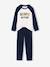 Pack of 2 pyjamas for boys grey blue - vertbaudet enfant 