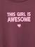 Pack of 3 long-sleeved girls' fancy t-shirts anthracite+coral+ecru+grey blue+indigo+mauve+rose - vertbaudet enfant 