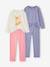 Pack of 2 long pyjamas for girls ecru - vertbaudet enfant 