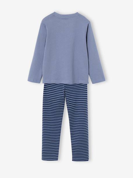 Pack of 2 pyjamas for boys grey blue - vertbaudet enfant 