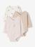 Pack of 3 long-sleeved newborn bodysuits cappuccino - vertbaudet enfant 