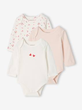 -Lot de 3 bodies manches longues bébé