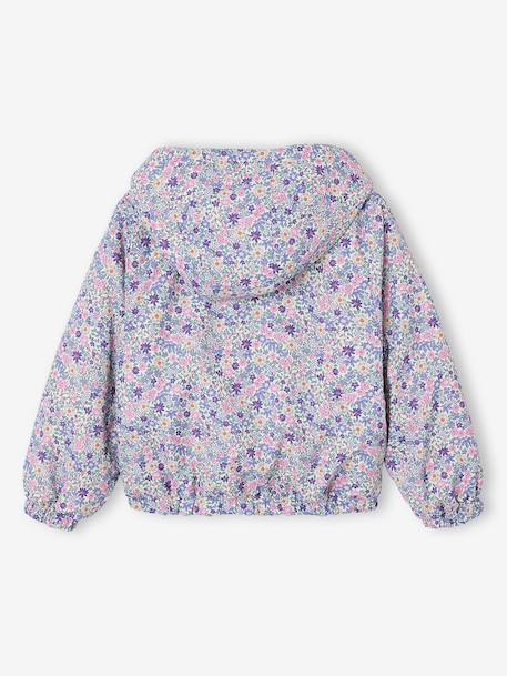 Reversible Leopard/Sherpa Windcheater with Hood for Girls beige+vanilla - vertbaudet enfant 