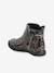Boots with Zip for Girls, Designed for Autonomy anthracite+black+brown - vertbaudet enfant 