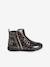 Bottines enfant fille synthétique zippées anthracite+marron+noir - vertbaudet enfant 