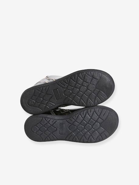 Boots with Zip for Girls, Designed for Autonomy anthracite+black+brown - vertbaudet enfant 