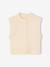 Sleeveless knitted cardigan with front button for girls lilac+vanilla - vertbaudet enfant 