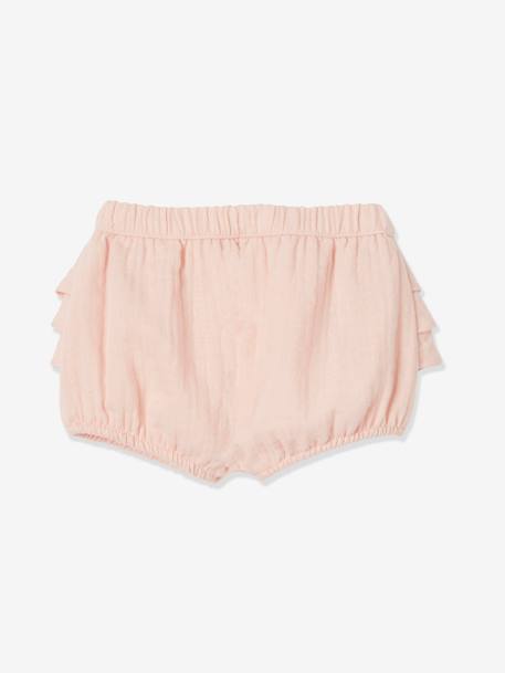 Pack of 2 Bloomers in Cotton Gauze for Baby Girls Light Pink - vertbaudet enfant 