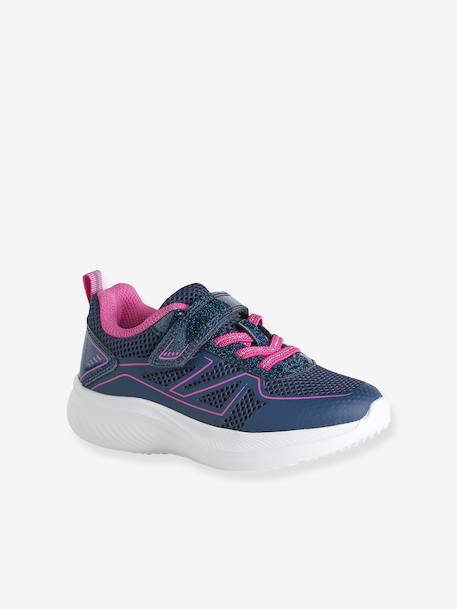 Textile touch-fastening trainers for girls violet - vertbaudet enfant 