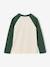 T-shirt manches longues garçon marine+ocre+vert - vertbaudet enfant 