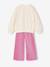 Sweatshirt and trousers set for girls ecru - vertbaudet enfant 