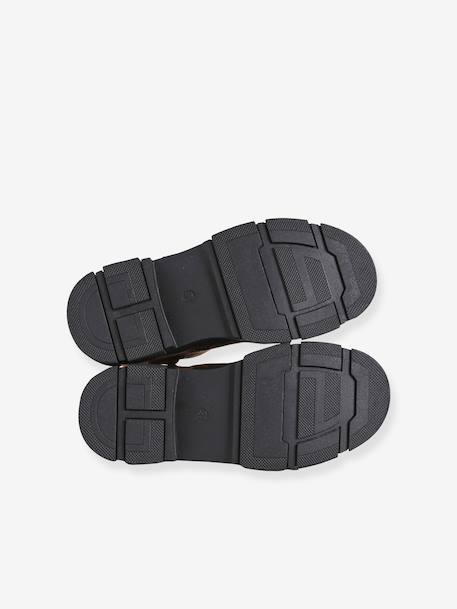 Zip-up boots for girls marl brown - vertbaudet enfant 
