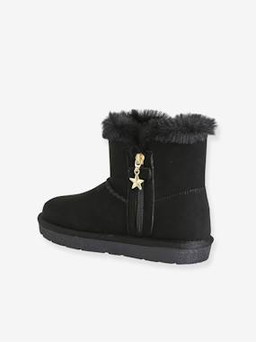 Chaussures-Boots enfant fille textile zippées