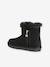 Zip-up textile boots for girls black - vertbaudet enfant 